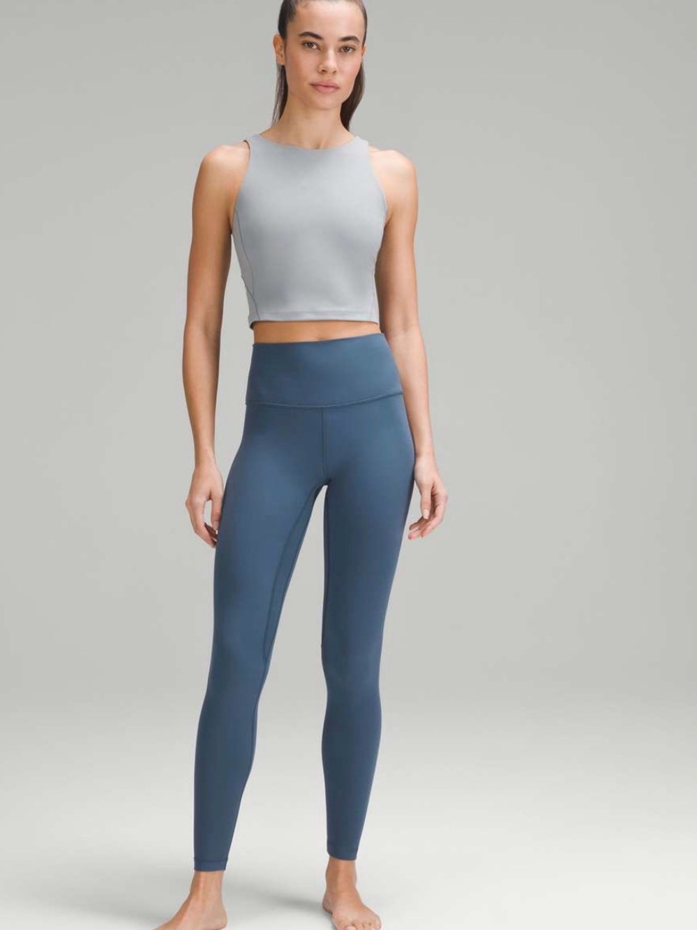 Lululemon Iron blue Align HR 25” leggings size 8 (B1)